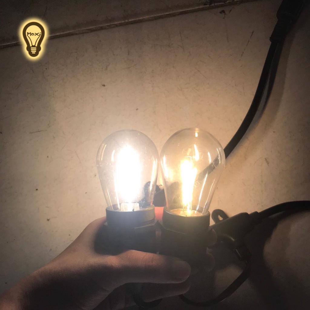 【Combo 10 Bóng} ĐÈN LED Edison sợi đốt S14 3W - Màu Vàng Vintage [MUA LẺ GIÁ SỈ] trang trí DECOR nhà shop quán ăn