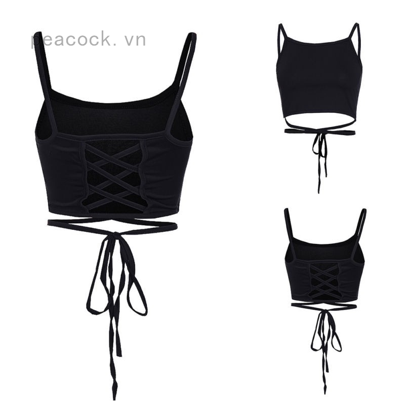 Áo Croptop sát nách dây mảnh thiết kế quyến rũ | BigBuy360 - bigbuy360.vn