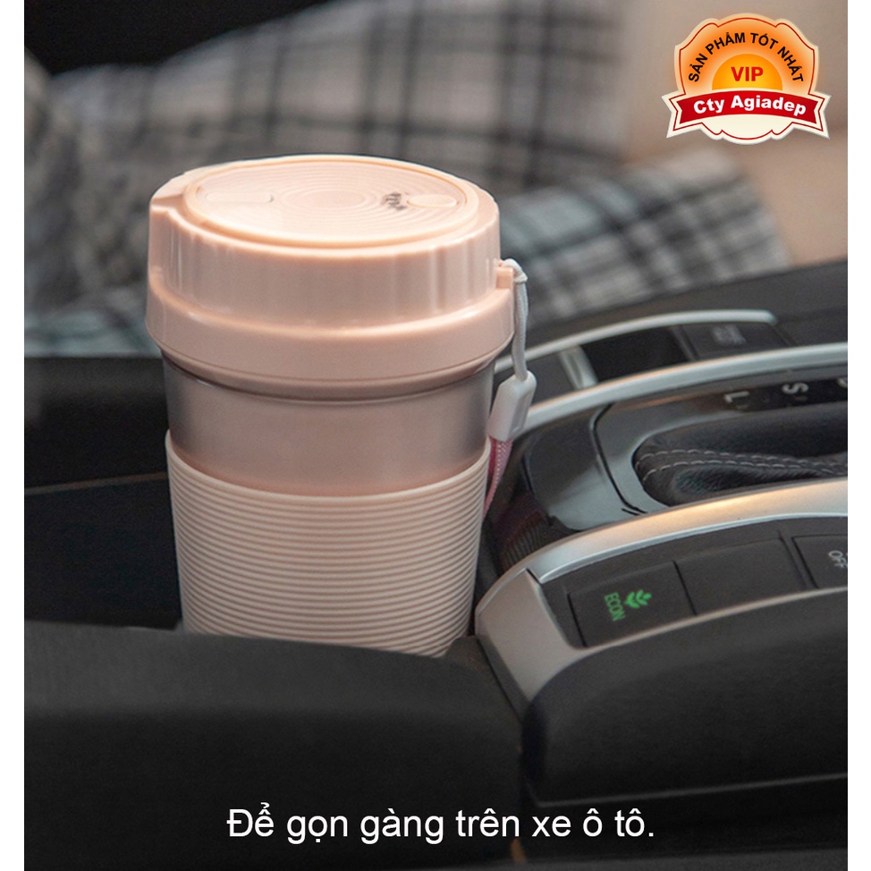 Cốc uống nước kiêm Máy xay sinh tố Mini sạc điện tiện mang đi - AGDHiter