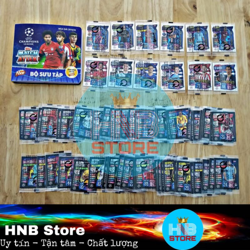[HOT] Full bộ album 72 thẻ cầu thủ nguyên seal - Match Attax Poca 19/20