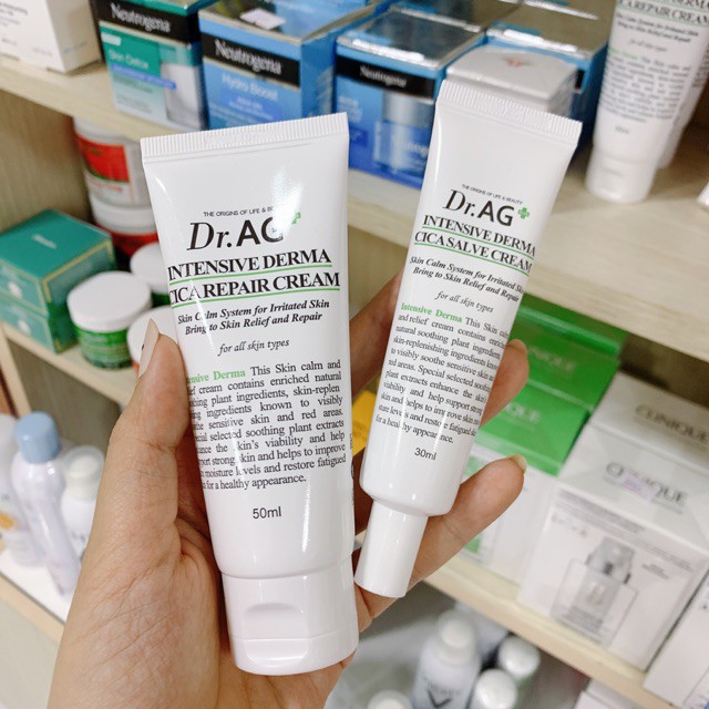 Kem dưỡng DR.AG Intensive Derma Cica Repair Cream Cho Da Mụn, Da Nhạy Cảm