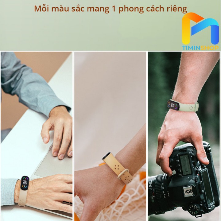 Dây Miband 6/ Mi band 5 phối 2 màu - chính hãng Mijobs