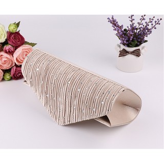 Túi Clutch Đeo Vai V Màu Đồng [+ 2 Tất]