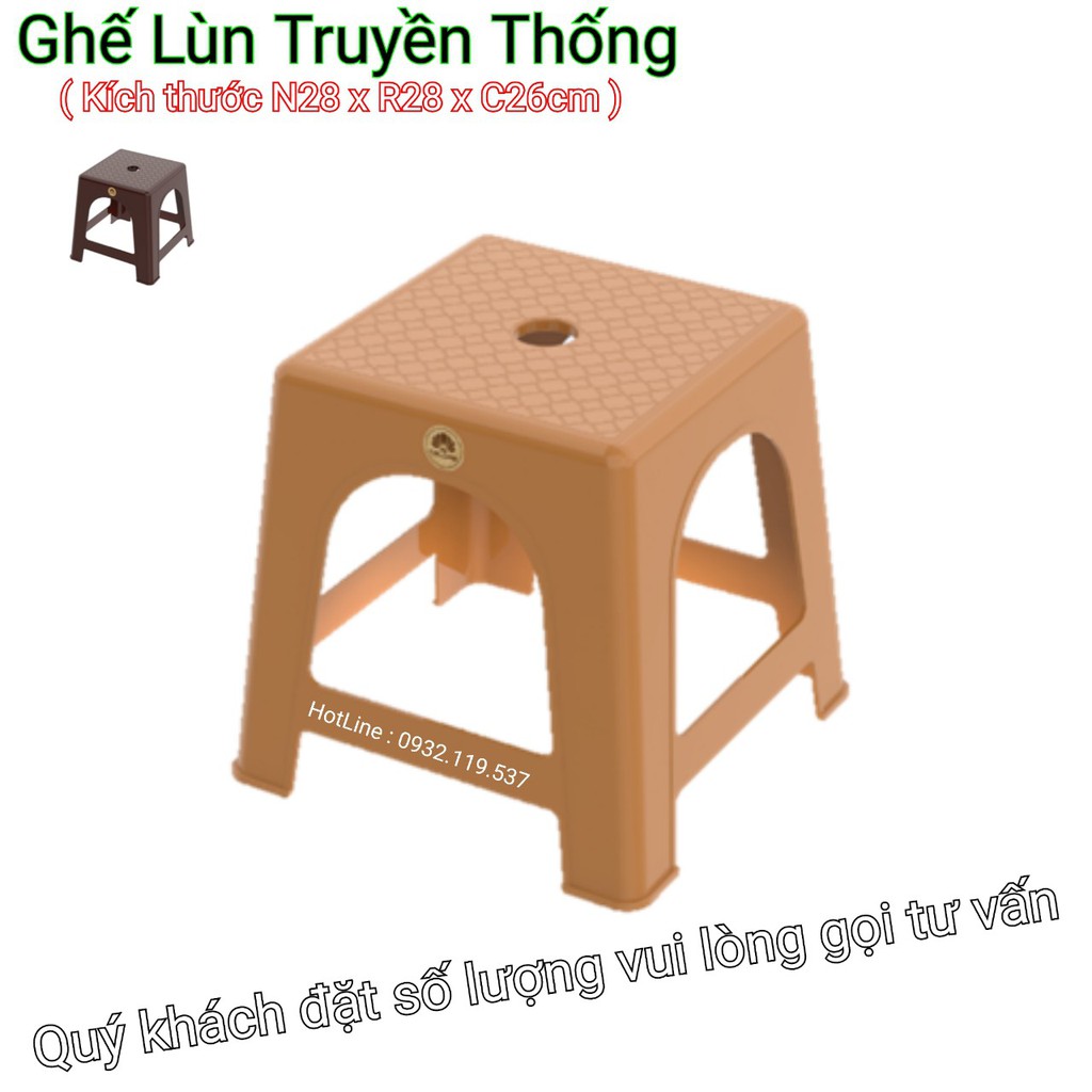 Ghế nhựa đôn truyền thống