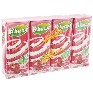 Lốc 4 hộp sữa chua uống vị lựu YoMost 170ml