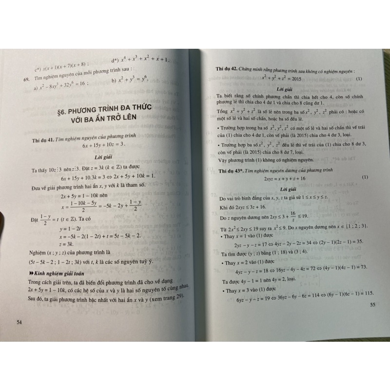 Sách Phương Trình Nghiệm Nguyên Và Kinh Nghiệm Giải