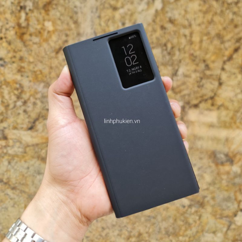 Bao da Samsung Galaxy S22 / S22 Plus / S22 Ultra Smart Clear View Cover - Hàng chính hãng