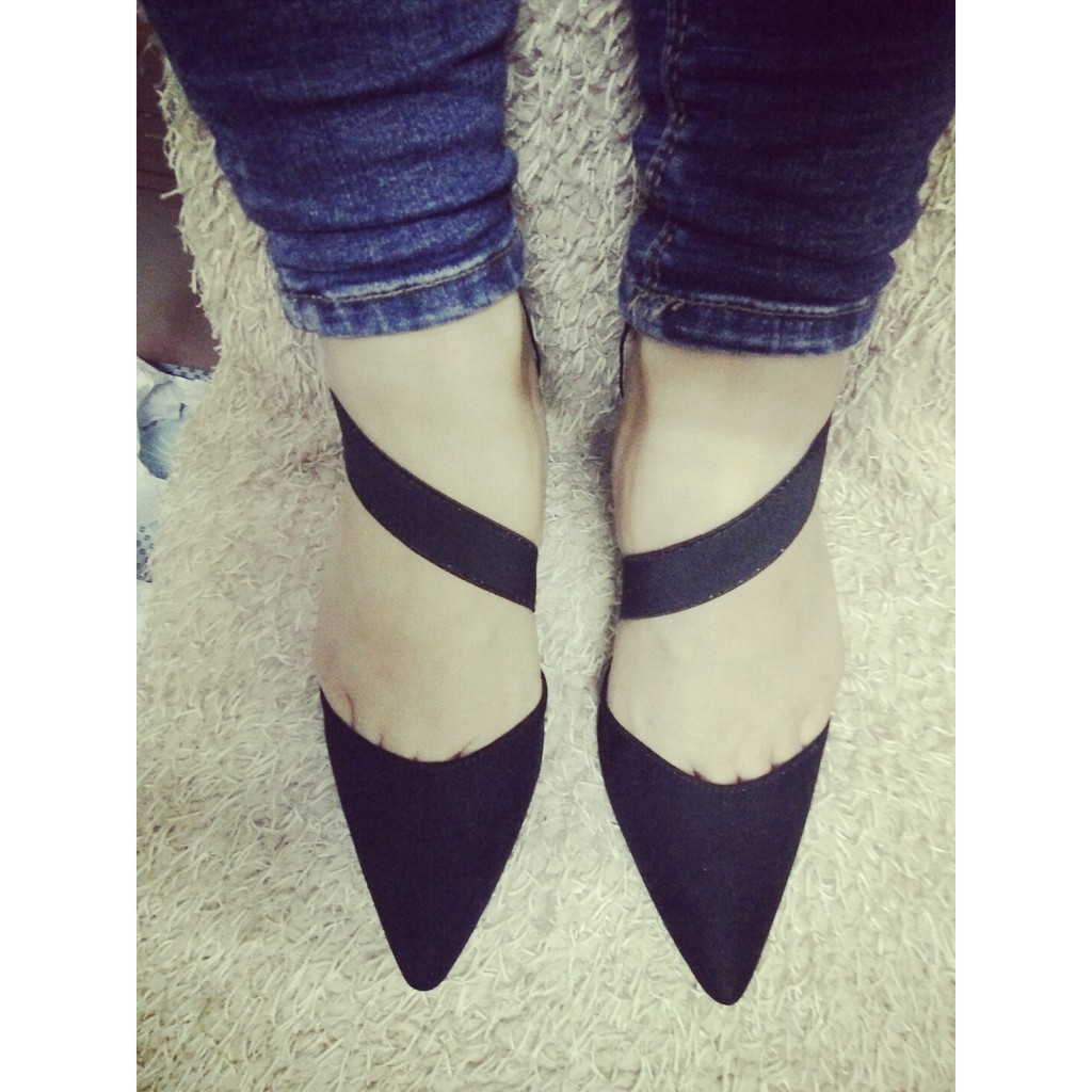 giày cao gót zara basic