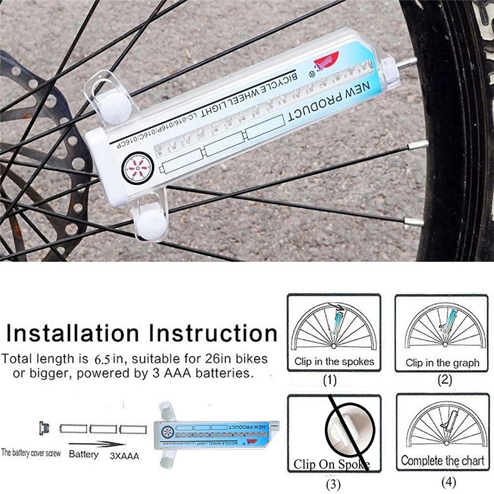 Bánh Xe Đạp Có Đèn LED 32 Họa Tiết Độc Đáo