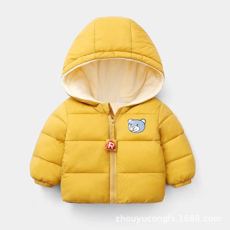 Áo Phao Gấu Lót Lông BÉ TRAI / BÉ GÁI FORM LỚN 8-18kg-QATE 146