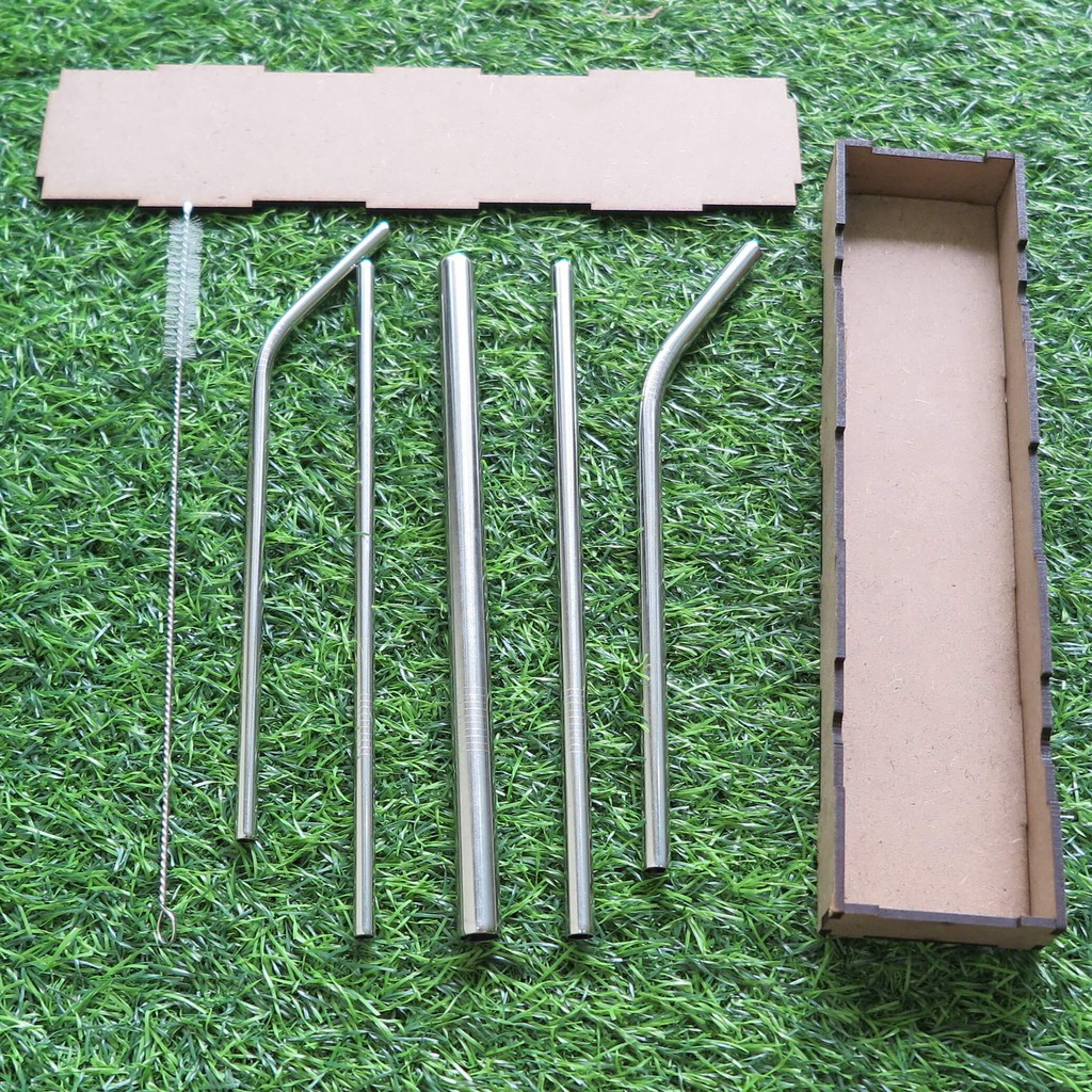 Bộ ống hút Inox gia đình, tiện dụng, vệ sinh, bảo vệ môi trường, chi phí thấp, dùng lâu dài - Tiện Ích Vượt Trội