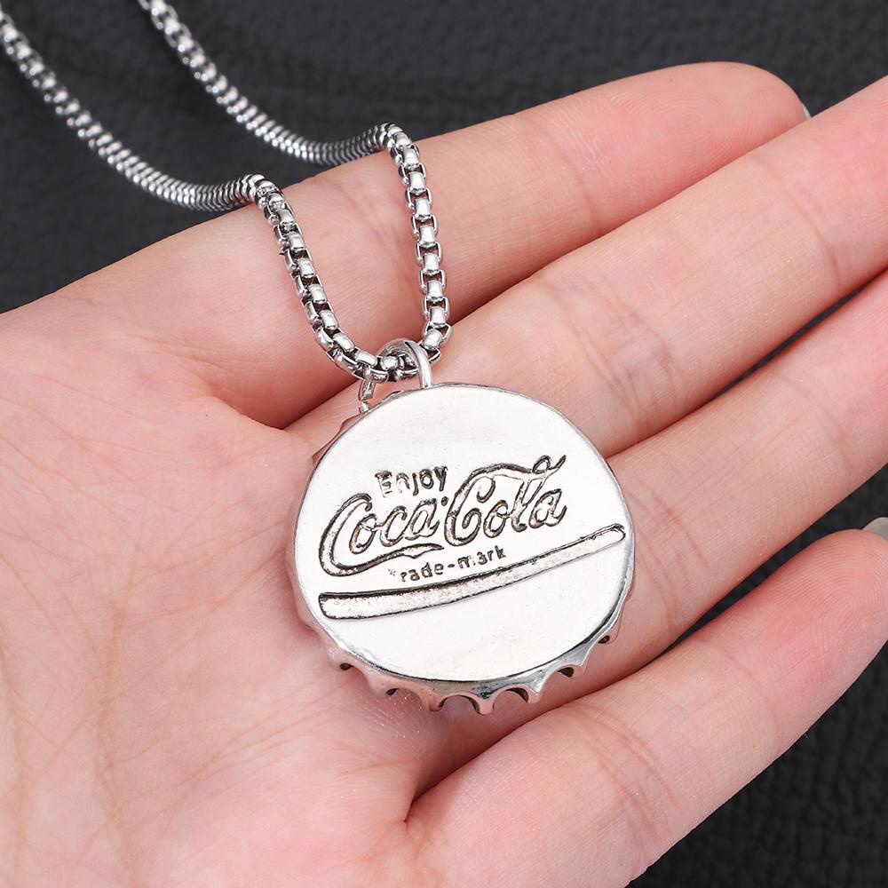 Vòng cổ Mặt Nắp Chai Cola Thời Trang Hip Hop Gothic