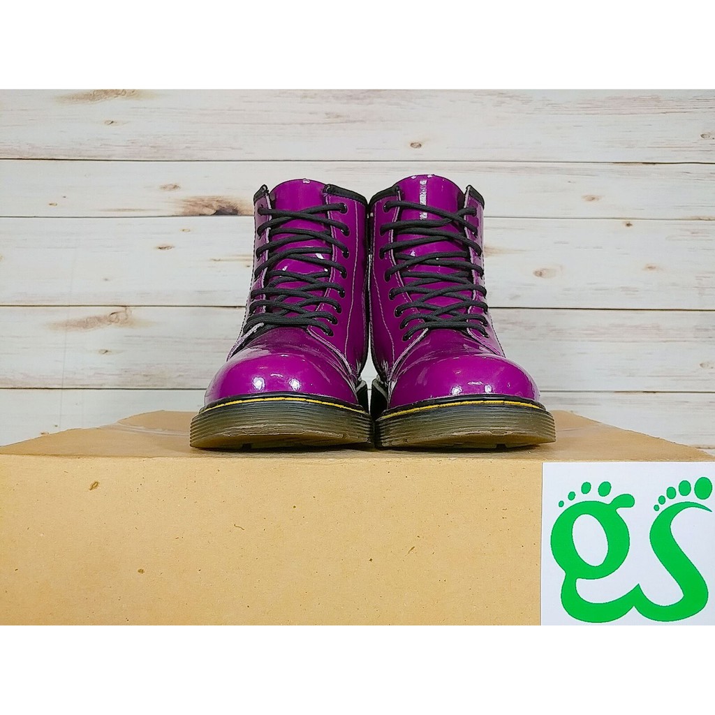 (SIZE 36) Giày thể thao chính hãng 2hand DR.MARTENS PURPLE HIGH BOOTS 1460