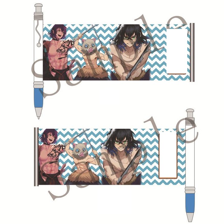 (ngẫu nhiên) Bút kéo Kimetsu no Yaiba Thanh gươm diệt quỷ in hình anime chibi