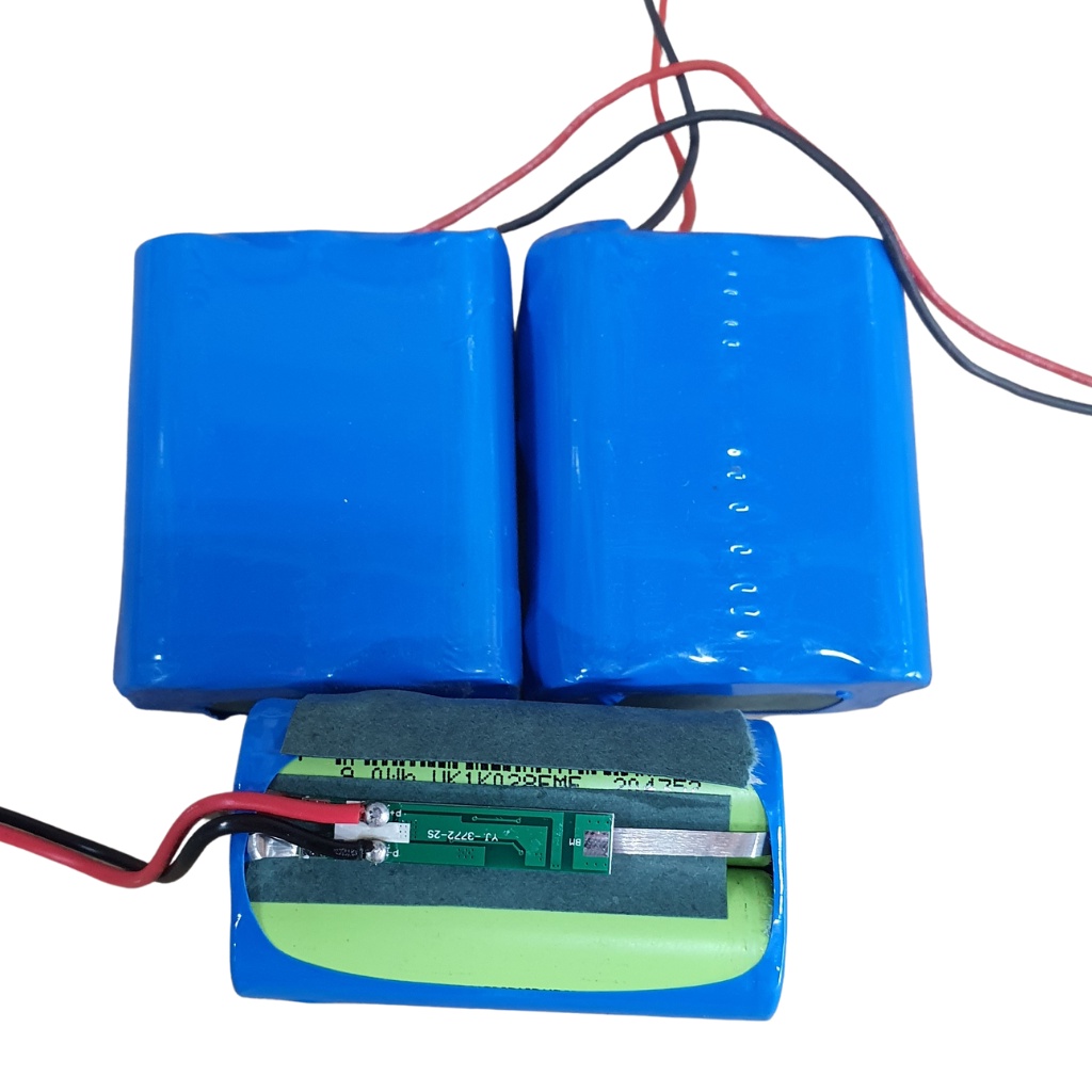 Pin lithium 18650 - dùng cho quạt năng lượng mặt trời kèm mạch bảo vệ 1S