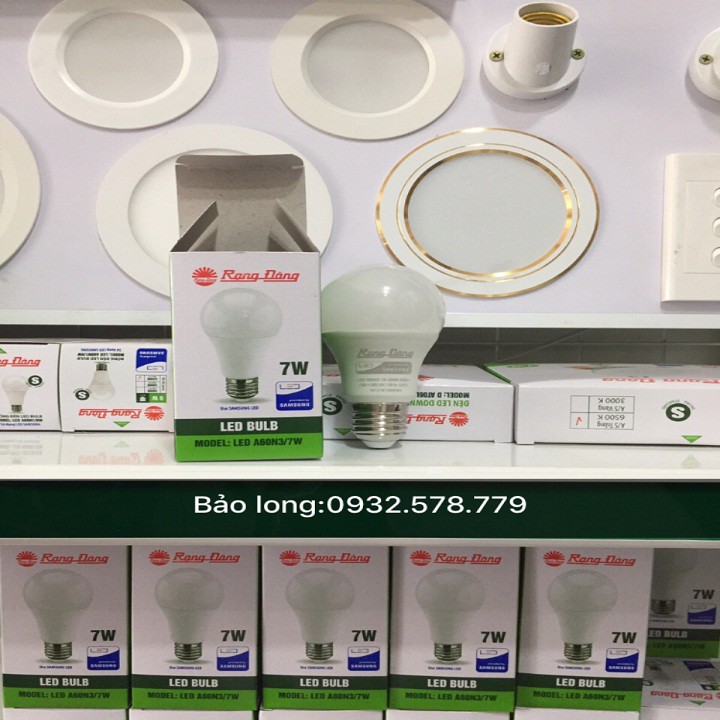 BÓNG ĐÈN LED 7W RẠNG ĐÔNG Model:LED A60N3/7W