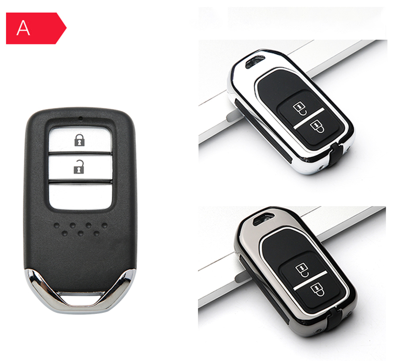 Vỏ chìa khóa điều khiển từ xa bằng hợp kim kẽm và silicon cho Honda Hrv City Spec V 2022/Crv/Accord/Civic Brio 2016-2022 Hrv Jazz Brv
