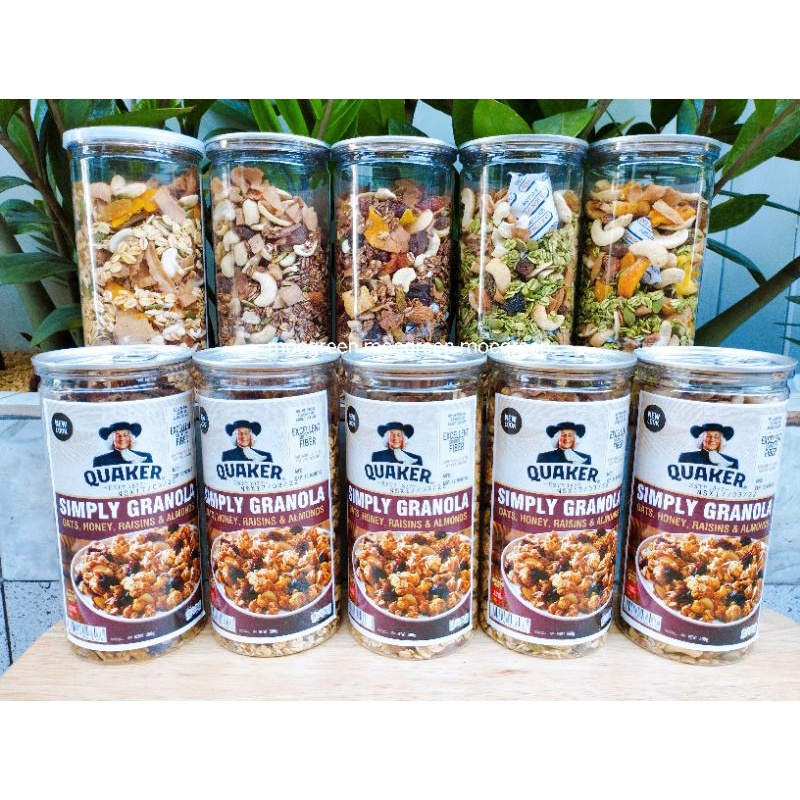 Granola Ăn Kiêng Nhiều Hạt - Ngũ Cốc Ăn Kiêng GRANOLA Không Đường Nhiều Hạt Quả Sấy Dinh Dưỡng ( 35% yến mạch) HỘP 500G