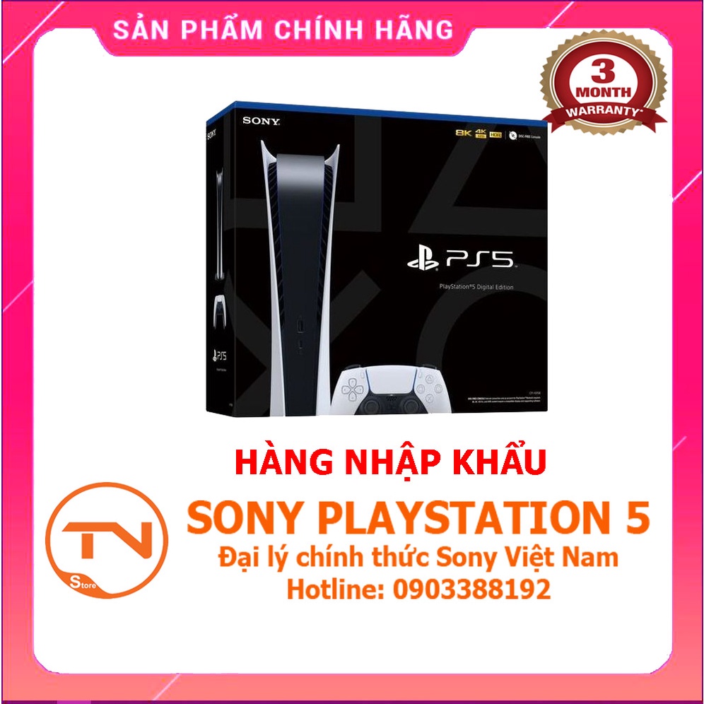 Máy PS5 phiên bản Digital - Hàng nhập khẩu bảo hành 3 tháng