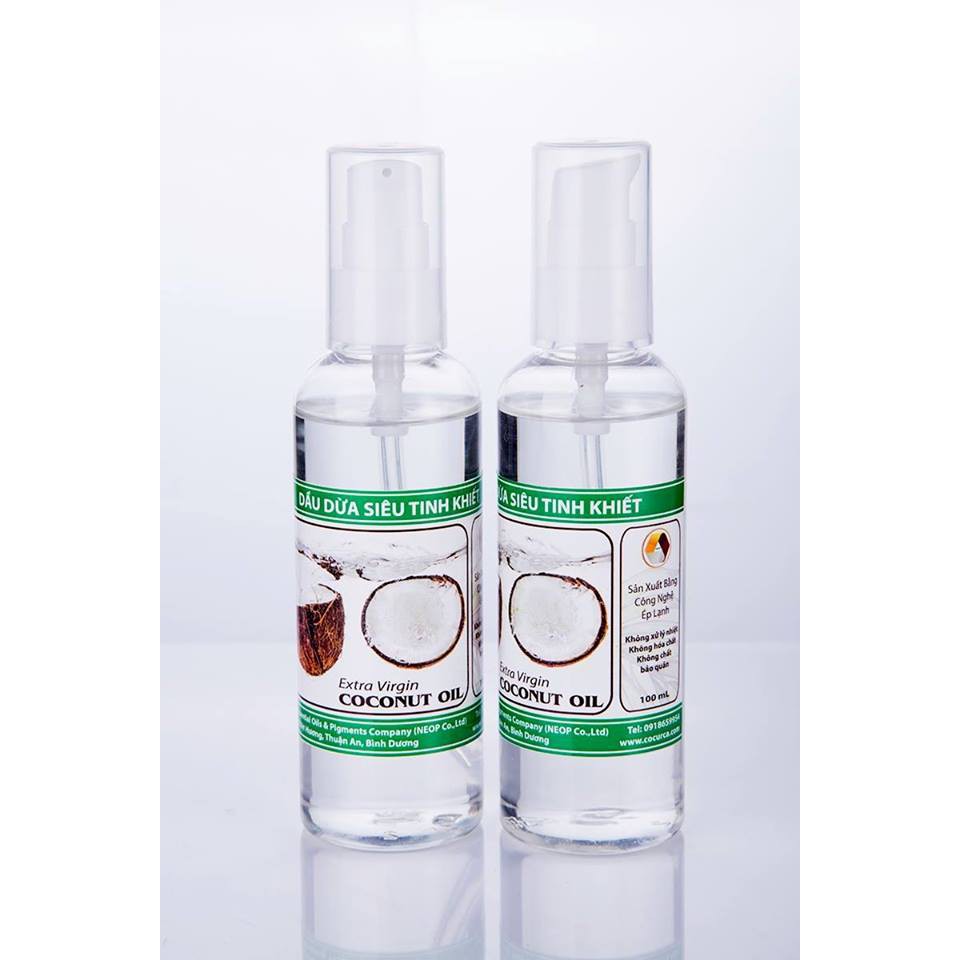 Dầu Dừa Siêu Tinh Khiết NEOP 100ml - Dưỡng Da Trắng Mịn Extra Virgin Coconut Oil EVCO