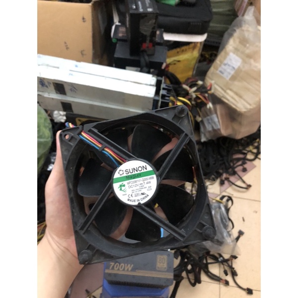 Fan 12cm 12V 7.4W 0.62A chạy êm, mượt