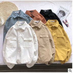 Áo sơ mi  UNISEX NAM NỮ , dài tay, phong cách Hàn Quốc