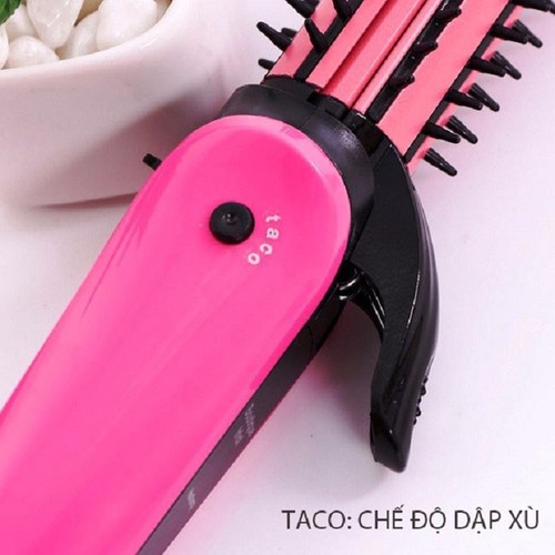 Lược điện nova 3 in 1 làm xoăn thẳng dập xù tóc