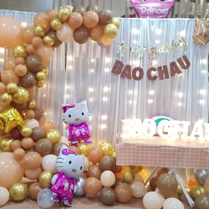 Chữ cái ghép tên bằng giấy xốp nhũ kim tuyến trang trí sinh nhật cho bé trai bé gái người lớn - Kemshop K174