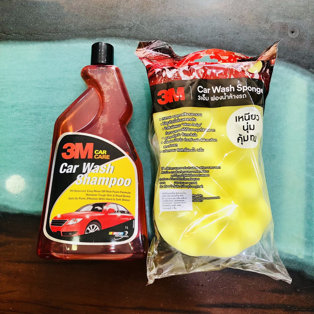 NƯỚC RỬA XE BỌT TUYẾT ĐẬM ĐẶC - PH CÂN BẰNG - NHIỀU BỌT 3M CAR WASH SHAMPOO 1 LIT 305860 (TẶNG BỌT BIỂN RỬA XE 3M)