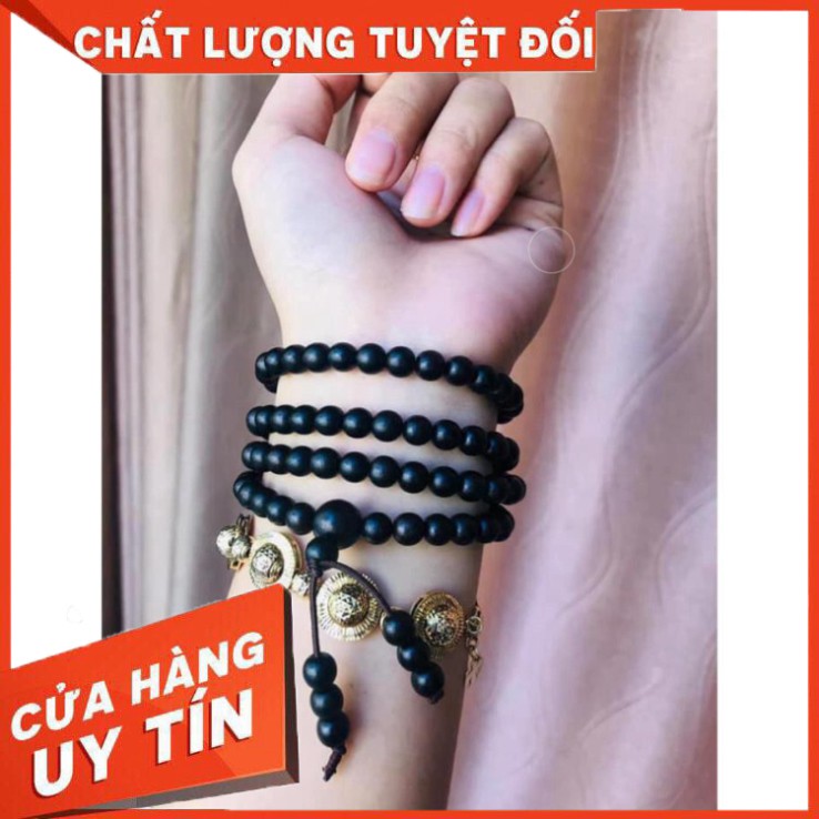 Vòng tay Trầm hương Indo 108 hạt, size 6mm (nữ) và 8mm (nam)