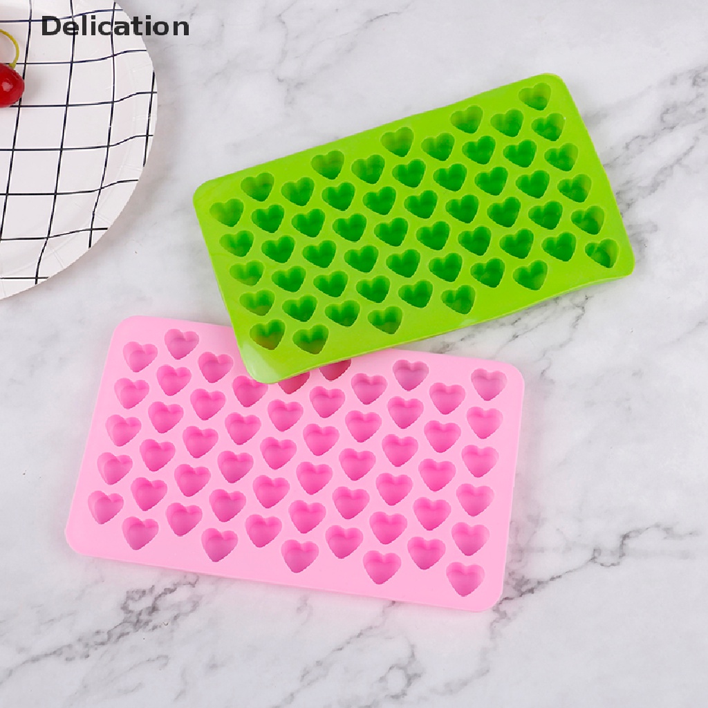 Khuôn Silicone Làm Sô Cô La 55 Ô Trái Tim mini