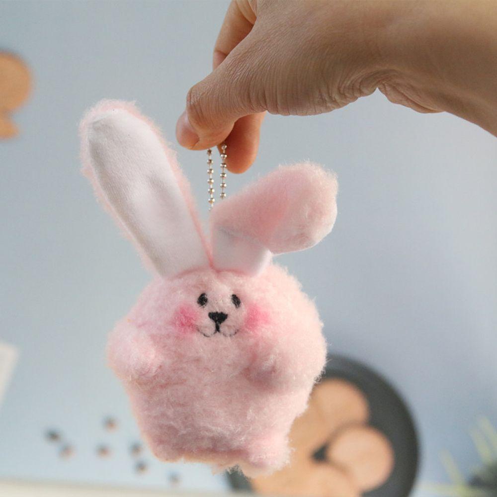 Móc Khóa Hình Thỏ Nhồi Bông Dễ Thương
