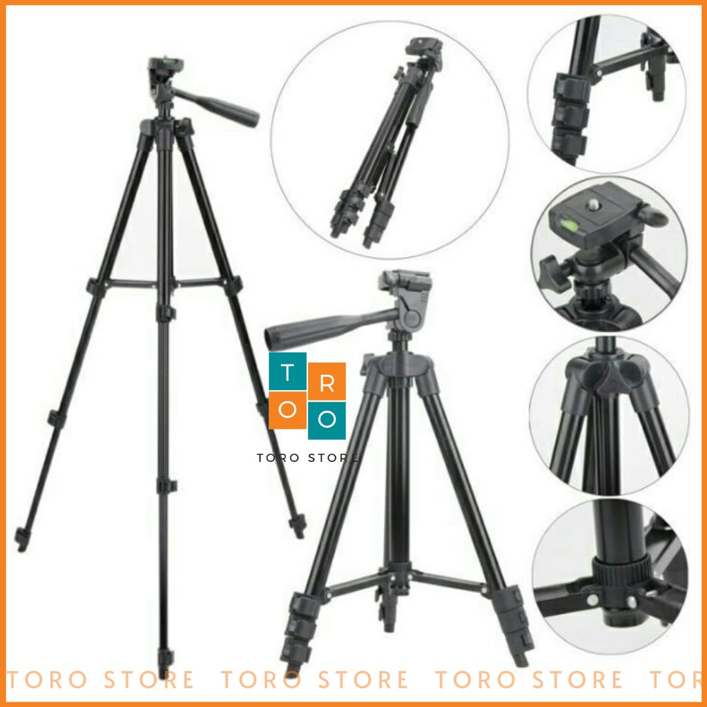 Chân máy ảnh Tripod TF 3120, Giá Đỡ Điện Thoại