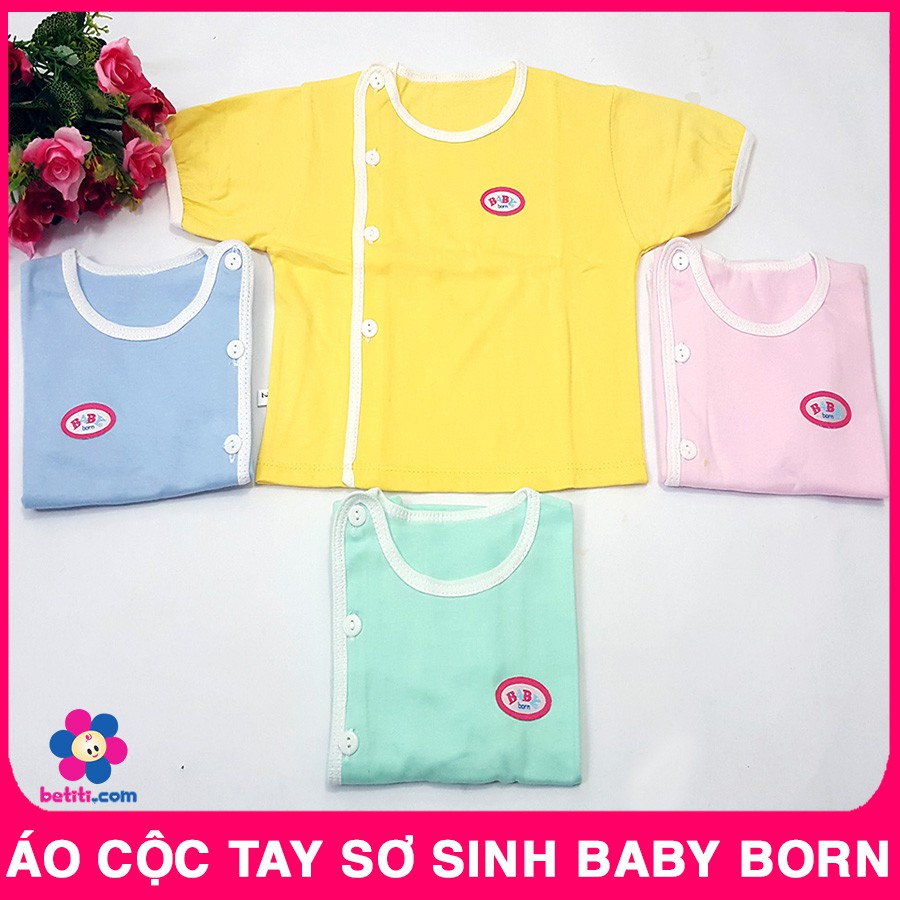 Áo Cộc Tay Baby Born Cotton Cho Bé