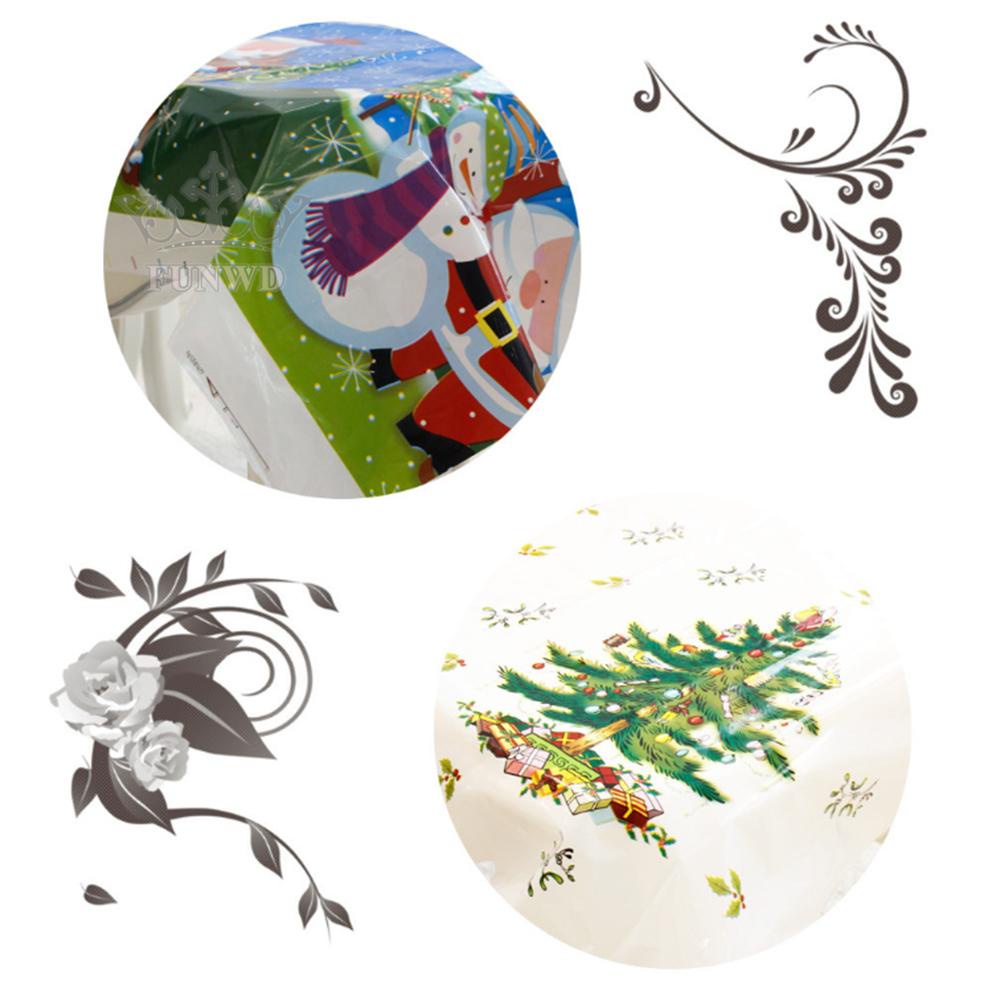 Khăn Trải Bàn Ăn Được Làm Từ Vải Lanh Với Họa Tiết Theo Phong Cách Giáng Sinh