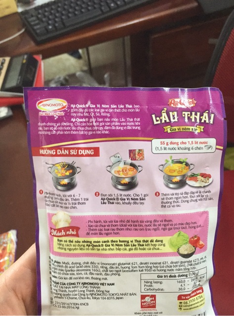 Gia vị Lẩu thái Aji-Quick 50g, nấu canh chua vẫn ngon