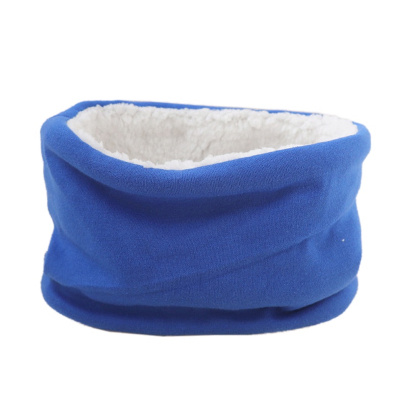 Khăn Choàng Cổ Vải Lông Dày Dặn Màu Trơn Giữ Ấm Mùa Thu Đông Cho Bé