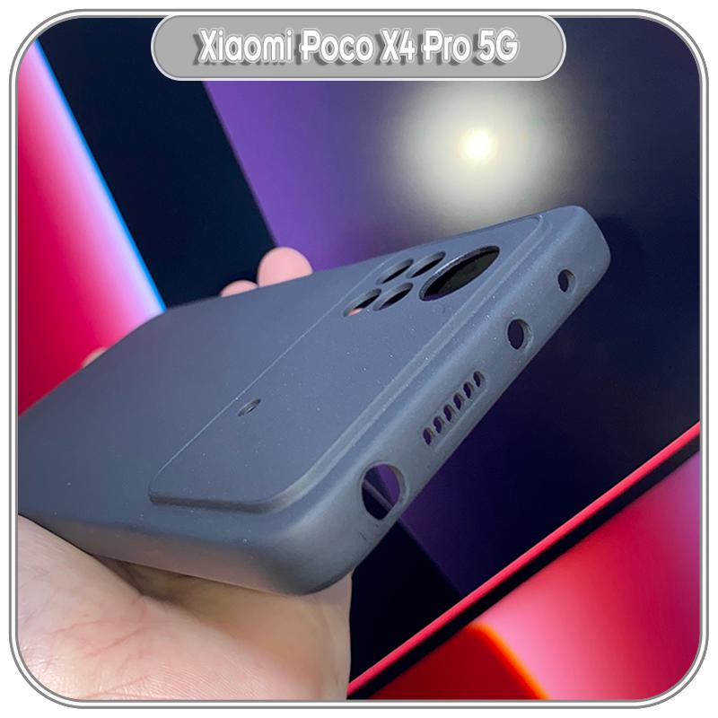 Ốp lưng cho Xiaomi Poco X4 Pro 5G TPU đen nhám, Che Camera