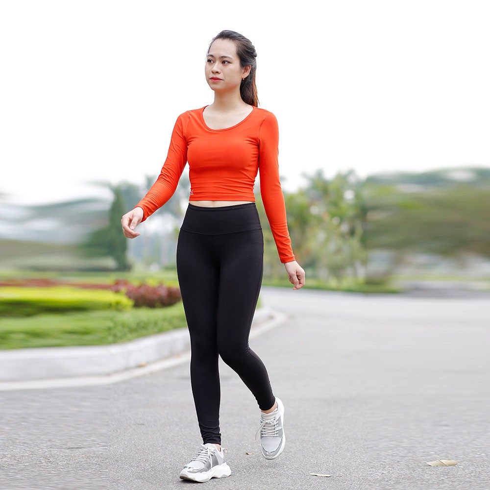 Bộ đồ tập phù hợp Yoga, gym, đạp xe, dance (Genmax V3 dài - Croptop dài tay)