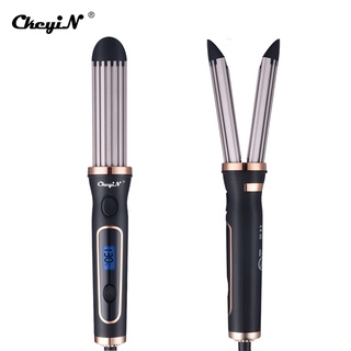 Máy duỗi&uốn tóc CkeyiN HS508 có màn hình LCD chất liệu gốm thạch anh chất lượng cao