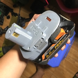 Đế chuyển pin Rigid/Aeg 18v dùng máy Ryobi 18v