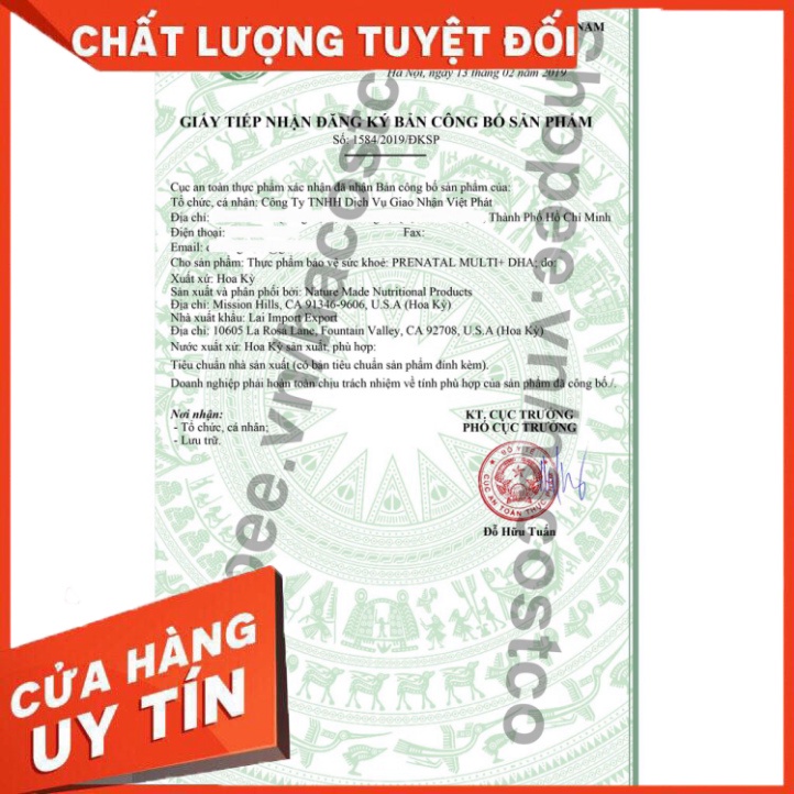 Viên Uống Prenatal Multi DHA Nature Made Vitamin tổng hợp Cho Bà Bầu - Mẫu Mới GIÀM GIÁ TỤ