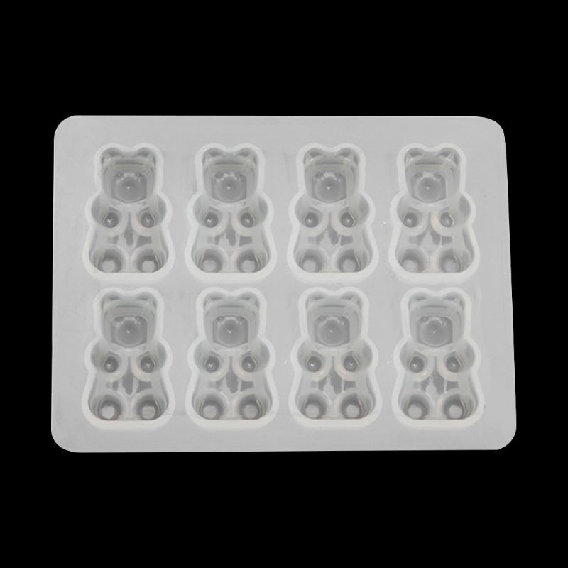 Khuôn silicone làm mặt trang sức trang trí thủ công nghệ thuật DIY resin epoxy tạo hình chú gấu đáng yêu