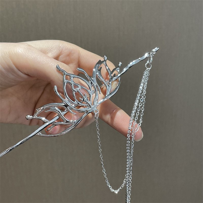 Trâm Búi Kim Quan Hoa Sen Cài Tóc Nữ phong cách cổ trang trung quốc phụ kiện cosplay