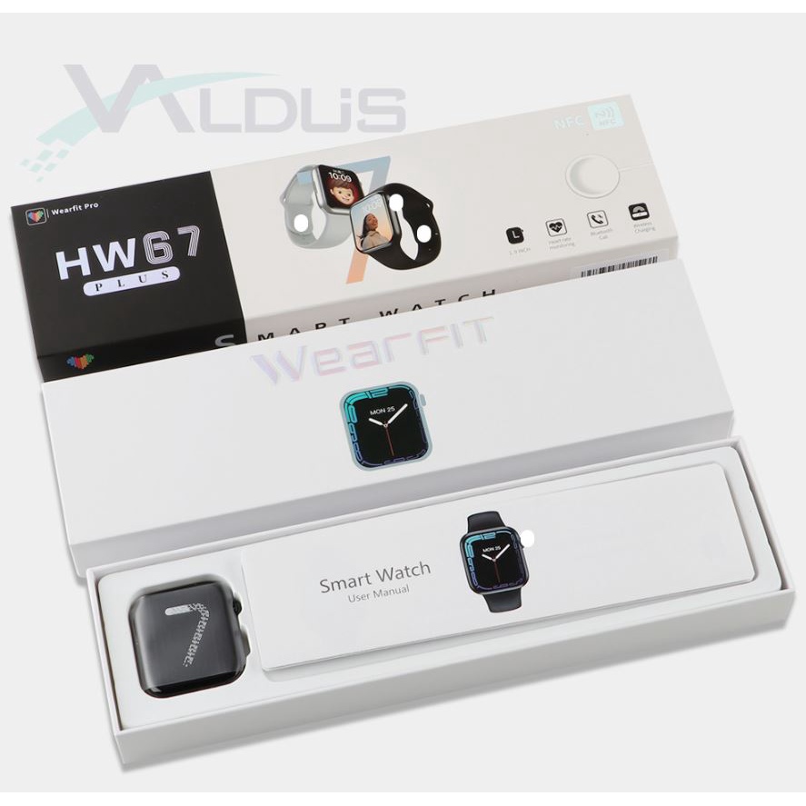 Đồng Hồ Thông Minh Hw67 Plus Bản Thép Màn Hình Tràn Viền Siêu Cân Cảm Ứng Mượt  - BẢO HÀNH ĐỔI MỚI