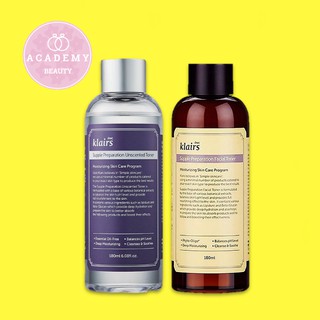 [Chính Hãng]  Nước Hoa hồng Supple Preparation Facial / Unscented Toner Klairs Korea
