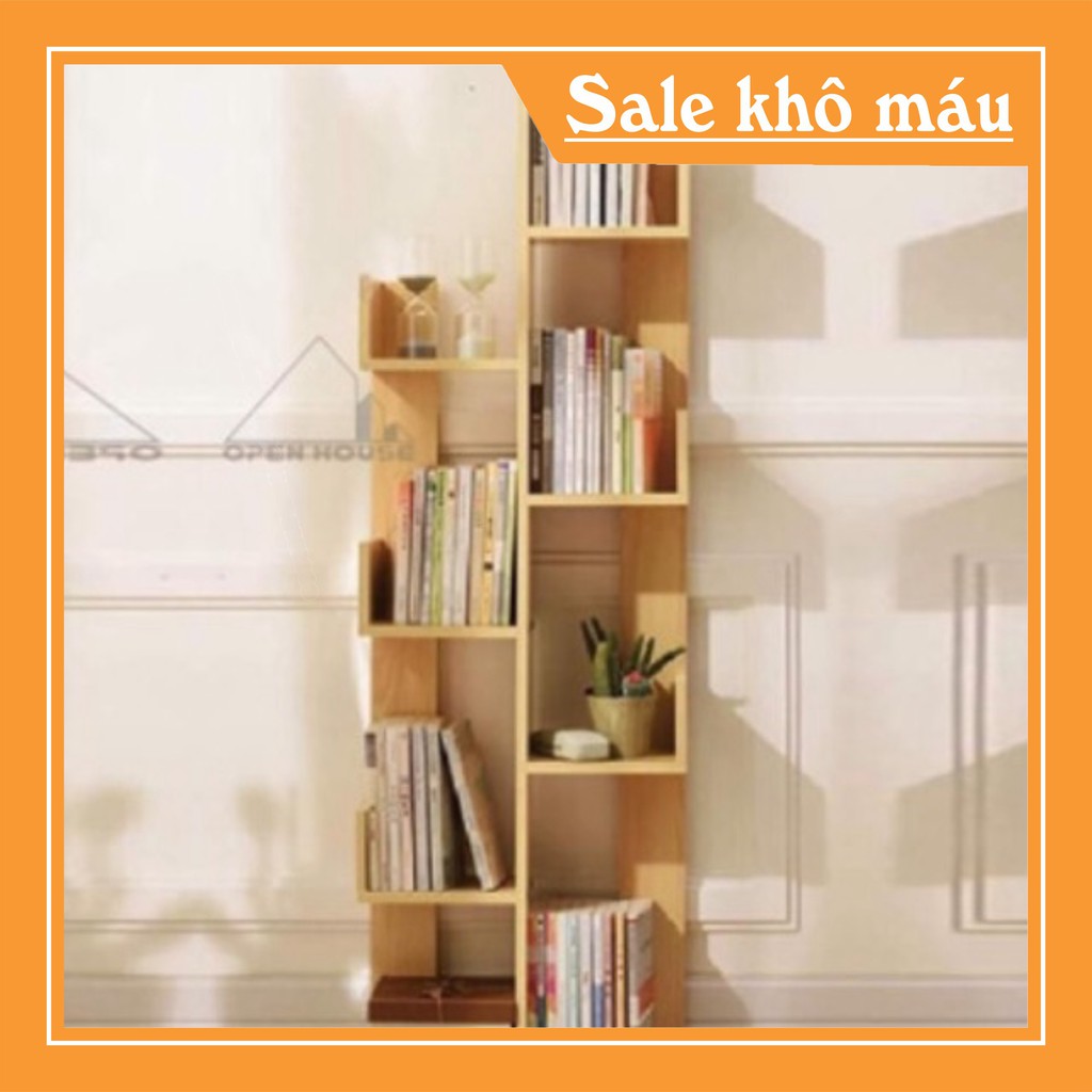 [Mã LIFEXANH03 giảm 10% đơn 500K] KỆ SÁCH HÌNH CÂY - KỆ SÁCH GỖ XƯƠNG RỒNG 8 NGĂN