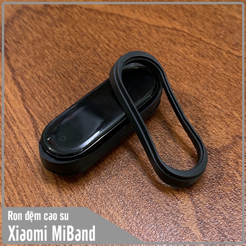 Ron đệm cao su cho vòng kim loại Xiaomi Miband 3 - 4 - 5 - 1 bộ 2 miếng