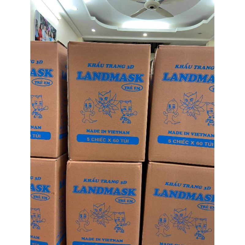 Landmask Kid Em Bé KF94, 1 Túi 3 chiếc đủ 7 mầu sắc Hàng xuất khẩu loại 1 Vip