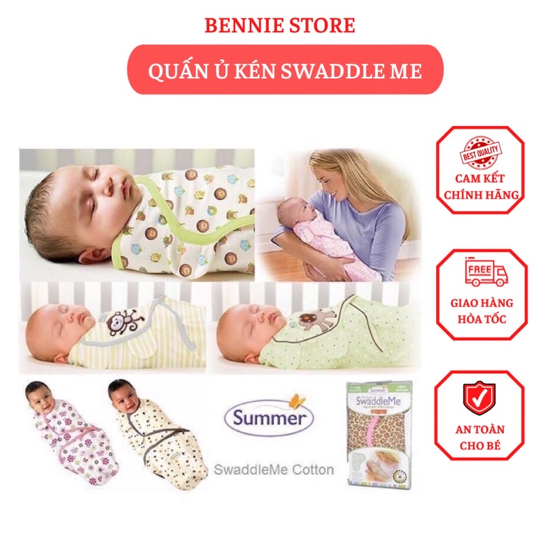 Khăn quấn ủ kén cho bé sơ sinh, Chăn ủ quấn trẻ Swaddle Me